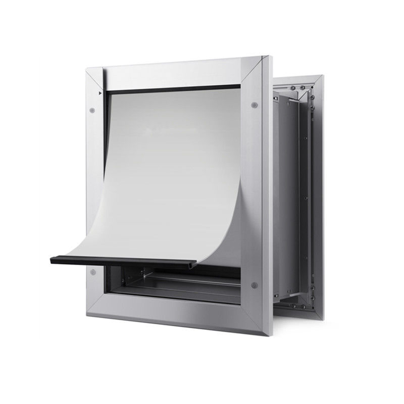 ISO9001 PET Safe Aluminum PET Door Four Way Closure Magnetic Lock Dog Door