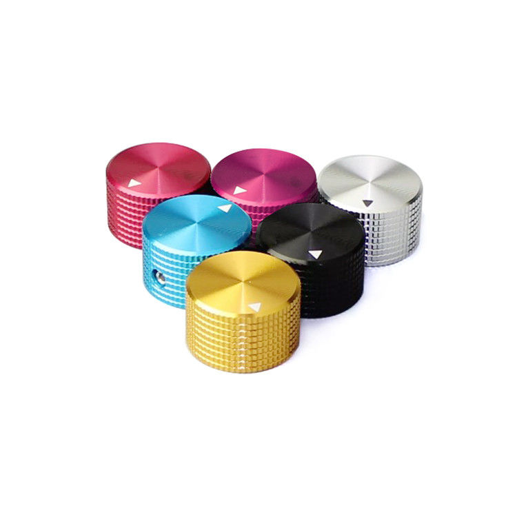 Custom Stainless Steel Brass Volume Knob Aluminum Knurled Potentiometer Knob For Electronic Part