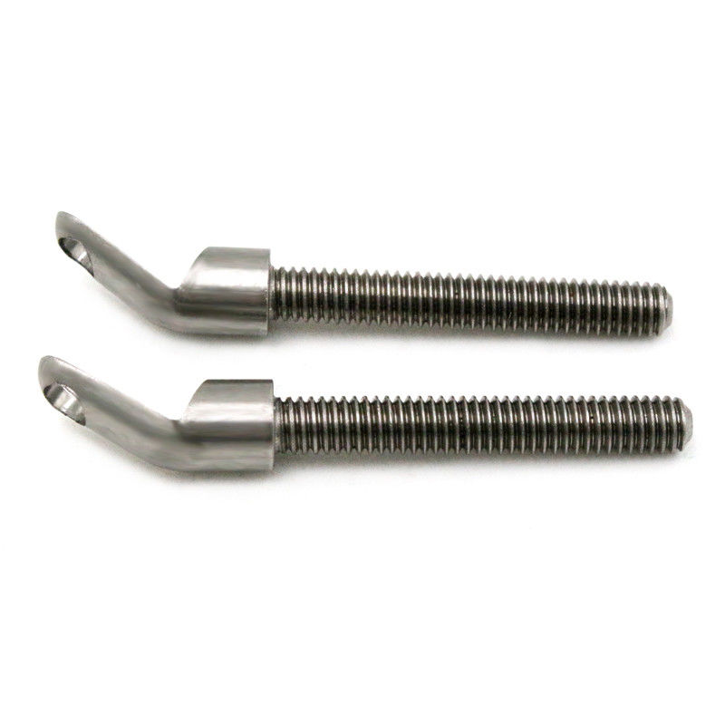 Peek CNC Machining Custom Fasteners Crook bolts Cnc Turning Cnc Tapping Plastic Thread Part