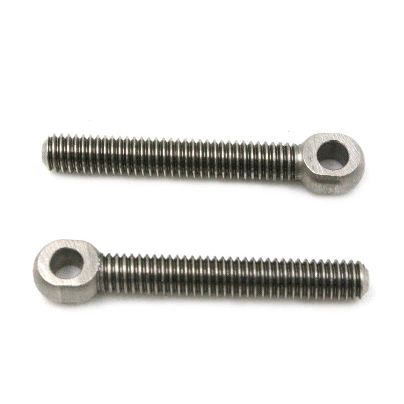 Peek CNC Machining Custom Fasteners Crook bolts Cnc Turning Cnc Tapping Plastic Thread Part