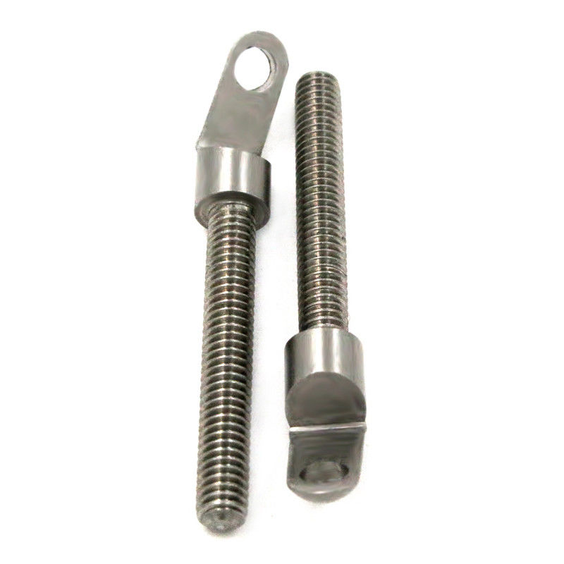 Peek CNC Machining Custom Fasteners Crook bolts Cnc Turning Cnc Tapping Plastic Thread Part