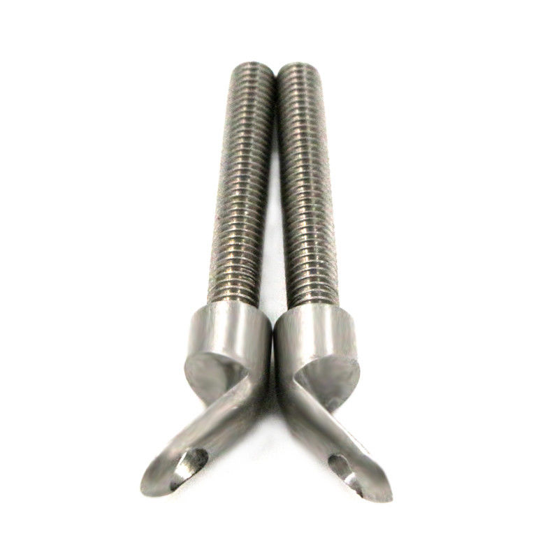 Peek CNC Machining Custom Fasteners Crook bolts Cnc Turning Cnc Tapping Plastic Thread Part