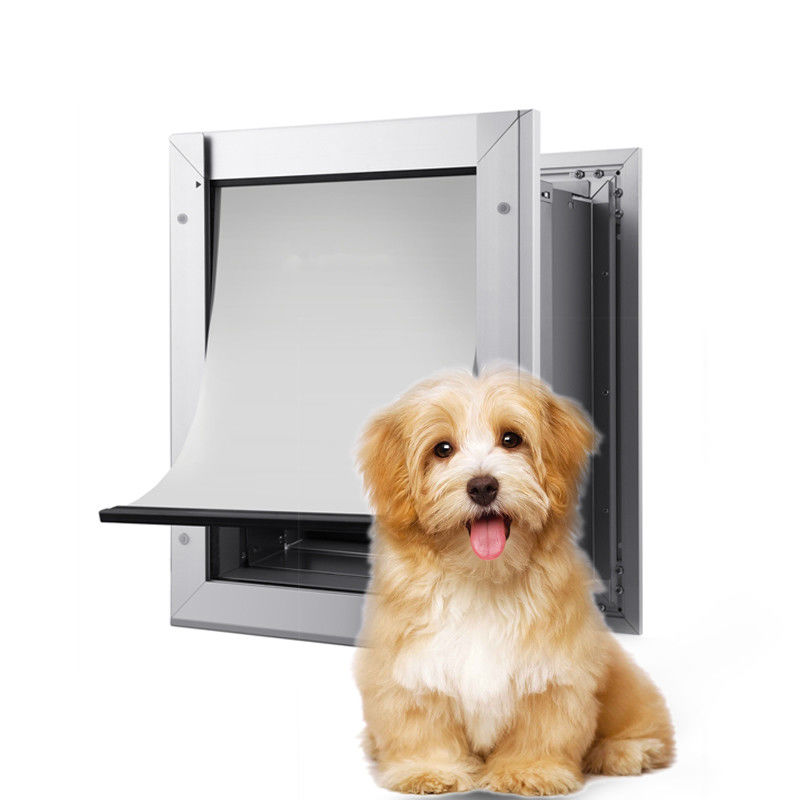 ISO9001 PET Safe Aluminum PET Door Four Way Closure Magnetic Lock Dog Door