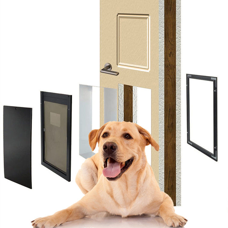 ISO9001 PET Safe Aluminum PET Door Four Way Closure Magnetic Lock Dog Door
