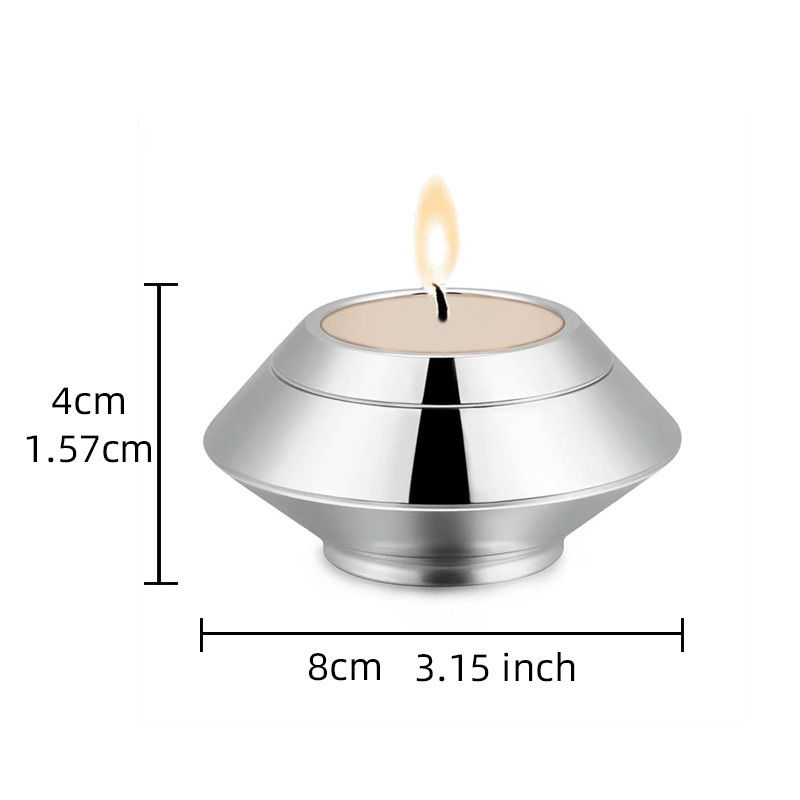 Custom Aluminum CNC Machining Part Cremation Urn Memorial Keepsake Candle Holder Ashes Locket Free Logo Engrave