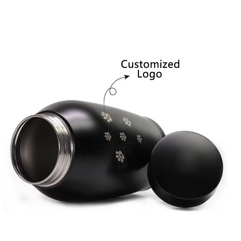 Custom Aluminum CNC Machining Part Memorial Jar Cat Dog Funeral Supplies Sealed Stainless Steel Pet Urn