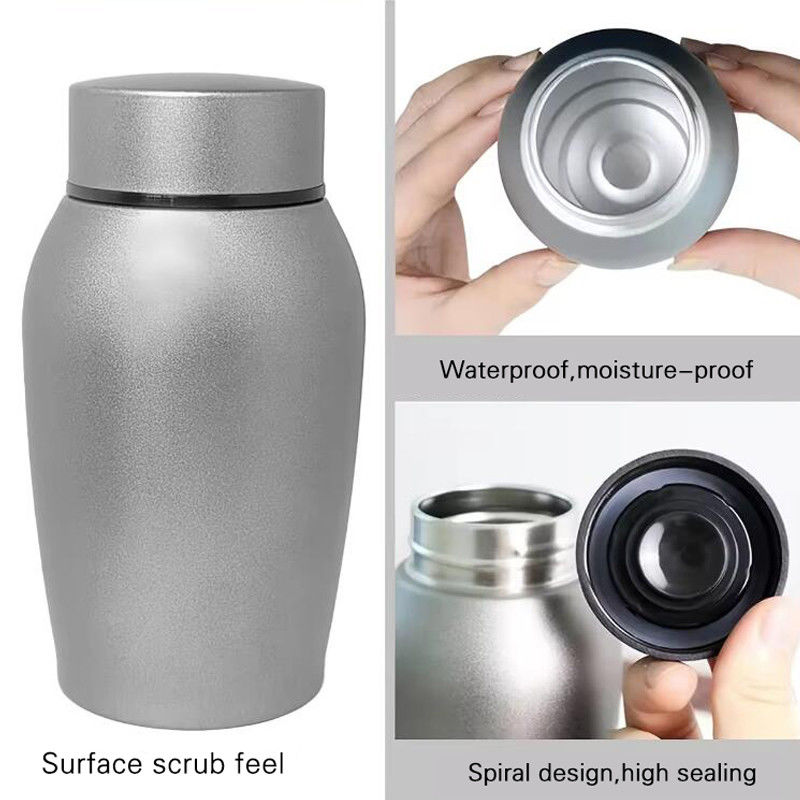 Custom Aluminum CNC Machining Part Memorial Jar Cat Dog Funeral Supplies Sealed Stainless Steel Pet Urn